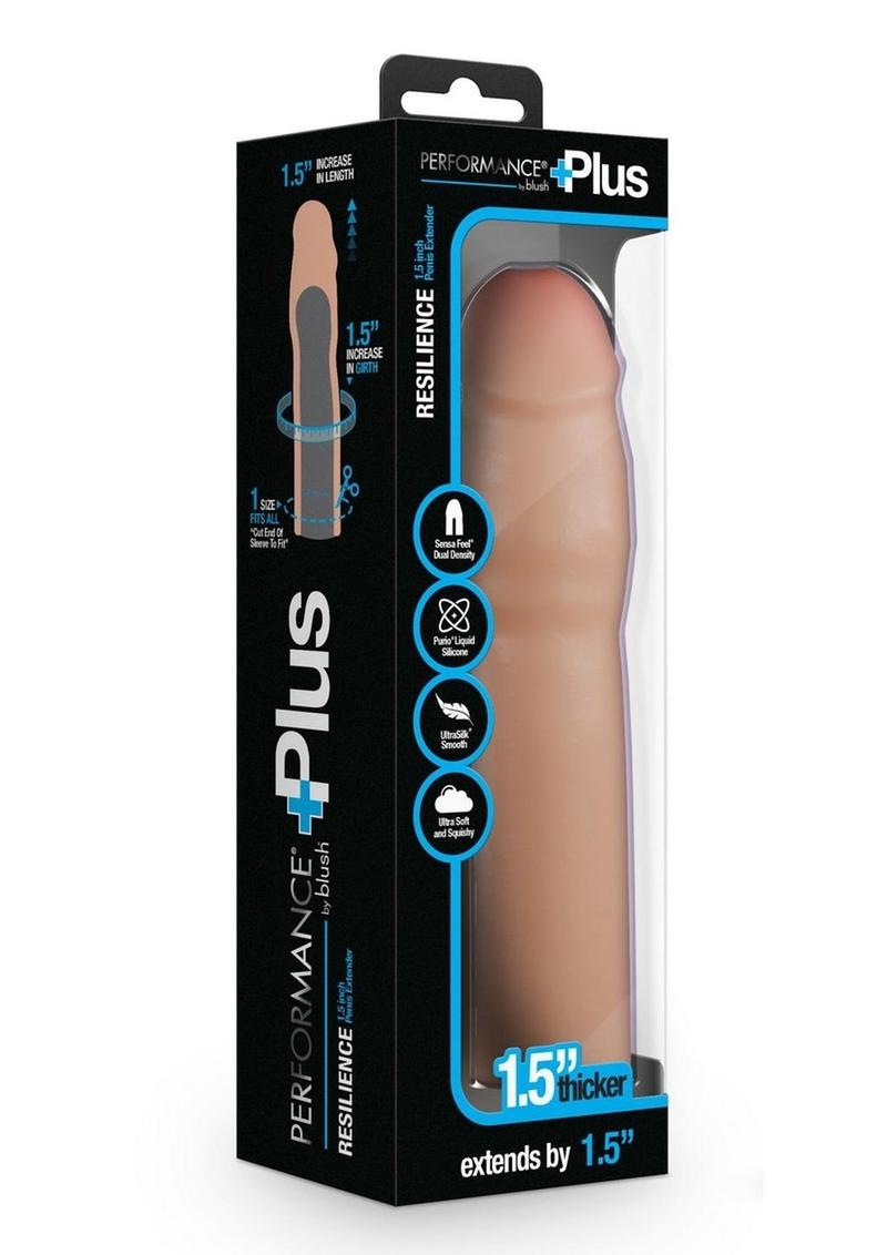 Performance Plus Silicone Penis Extender 1.5in - Vanilla