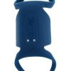 Playboy Jet Pack Rechargeable Silicone Vibrating Double Cock Ring - Blue