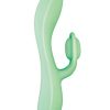 Blaze Romantic Rechargeable Silicone Vibrator - Aqua