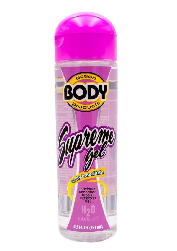 Body Action Supreme Gel Water Based Lubricant 8.5 Ounce