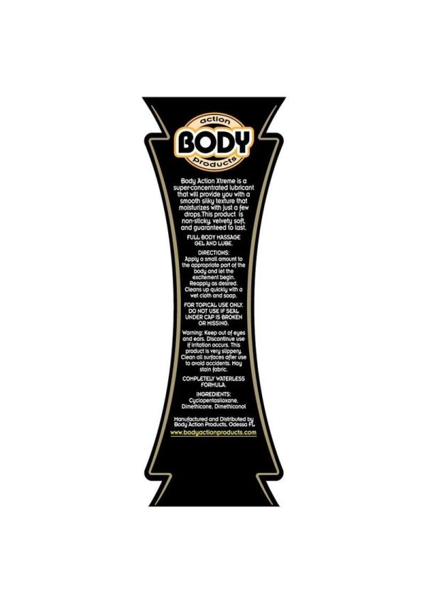 Body Action Extreme Glide Silicone Based Lubricant 4.8 Ounce - Image 2