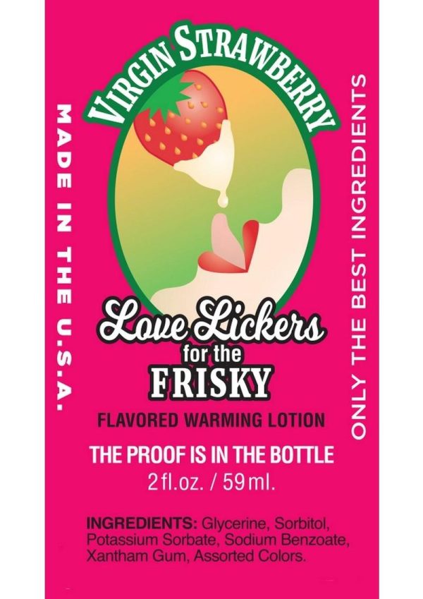 Love Lickers Warming Lotion Virgin Strawberry 1.76 Ounce - Image 2