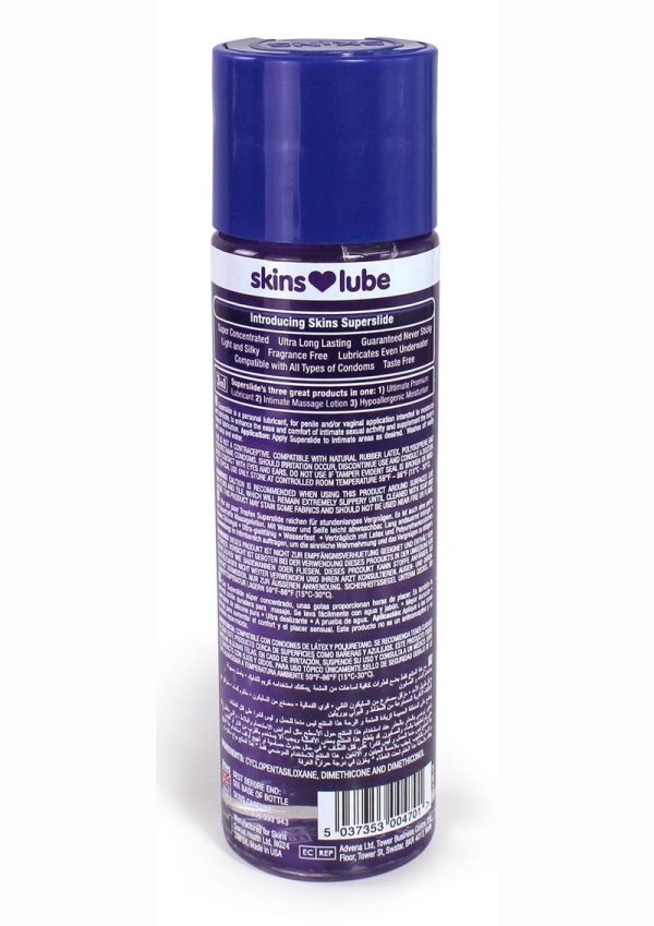 Skins Super Slide Silicone Based Lubricant 4.4oz - Image 2