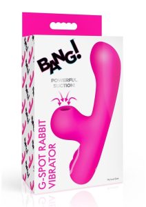 Bang! G-Spot Rabbit Rechargeable Silicone Vibrator - Pink