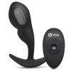 B-Vibe P-Spot Rechargeable Silicone Snug Plug with Remote Control 145g - Black