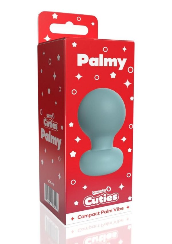 Screaming O Cuties Palmy Rechargeable Silicone Palm Massager - Powder Blue