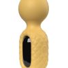 Screaming O Rebound Rechargeable Silicone Compact Power Wand - Bumblee Yellow