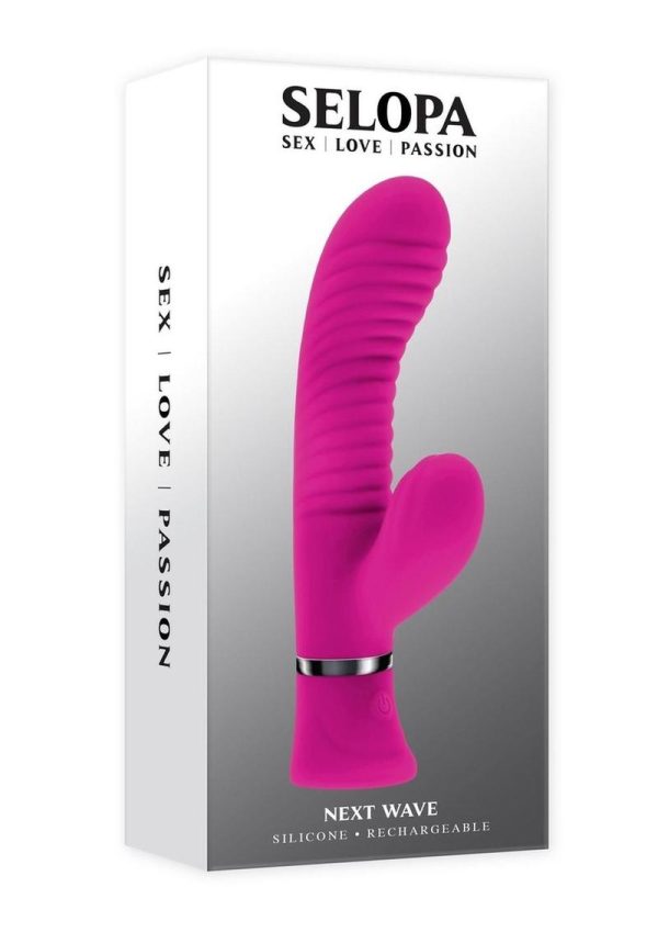 Selopa Next Wave Rechargeable Silicone Rabbit Vibrator - Pink