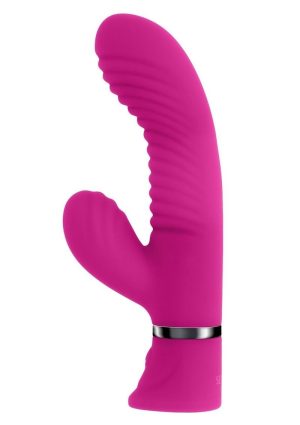 Selopa Next Wave Rechargeable Silicone Rabbit Vibrator - Pink