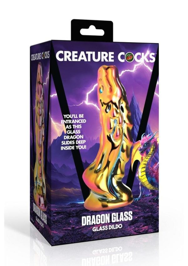 Creature Cocks Dragon Glass Dildo - Multicolor