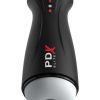 PDX Elite Fap-Gasm Rechargeable Male Masturbator - Black/Frosted