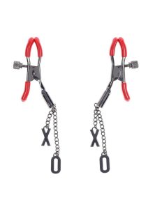 Sex and Mischief Ex`s andamp; Oh`s Nipple Clamps - Red/Black