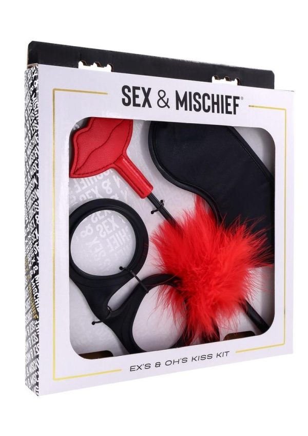 Sex and Mischief Ex`s andamp; Oh`s Kiss Kit - Red/Black