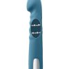 Queen of All Trades - Rechargeable Silicone Dual Vibrator - Blue