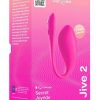 We-Vibe Jive 2 Silicone Rechargeable Wearable G-Spot Vibrator with Remote Control - Electric Pink