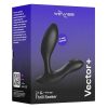 We-Vibe Vector+ Rechargeable Silicone Vibrating Prostate Massager with Remote Control - Charcoal Black