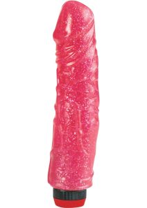 Hot Pinks Devil Dick Vibrating Dildo 8in - Pink