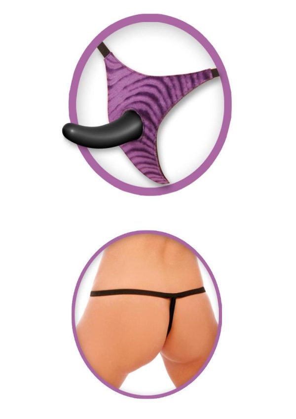 Fetish Fantasy Vibrating Strap On For Him 5 Inch Purple - Image 3