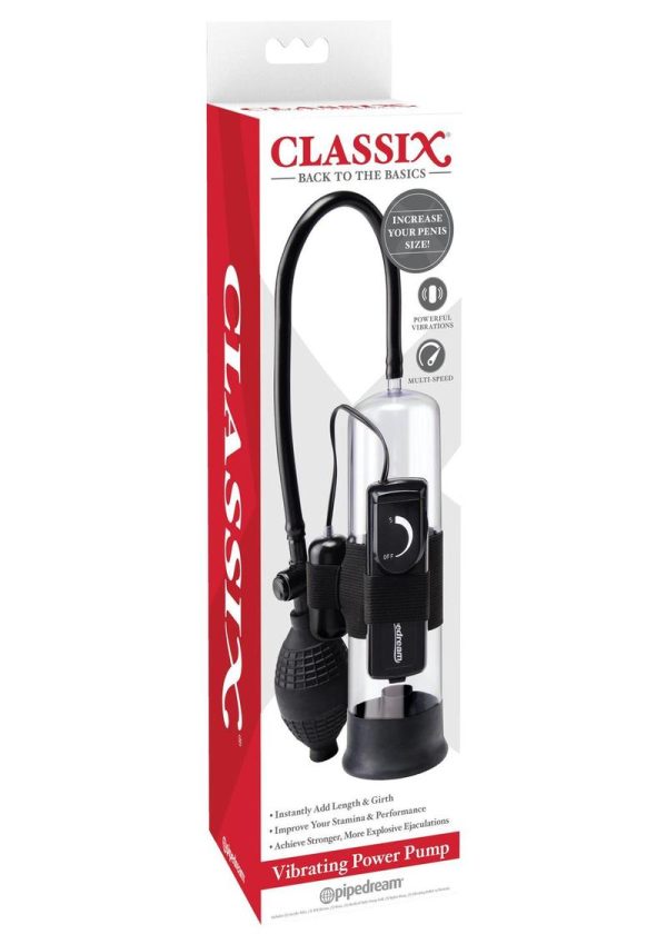 Classix Vibrating Power Pump 7.5 Inch Black - Image 2