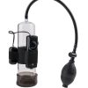 Classix Vibrating Power Penis Pump - Clear and Black