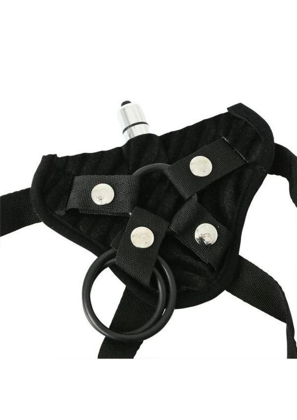 Vibrating Corsette Strap-On Harness Black - Image 3