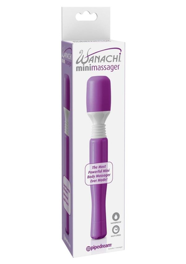 Mini Wanachi Silicone Massager Waterproof 8.25 Inch Purple - Image 2