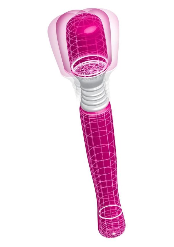Mini Wananchi Silicone Massager Waterproof 8.25 Inch Pink - Image 3
