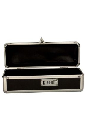 Lockable Vibrator Case - Medium - Black