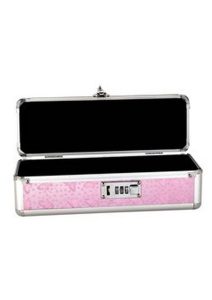 Lockable Vibrator Case - Small -  Pink