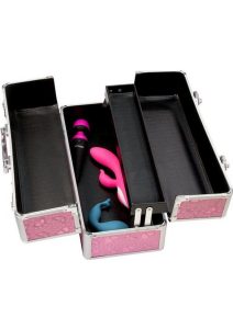 Lockable Vibrator Case -  Large - Pink