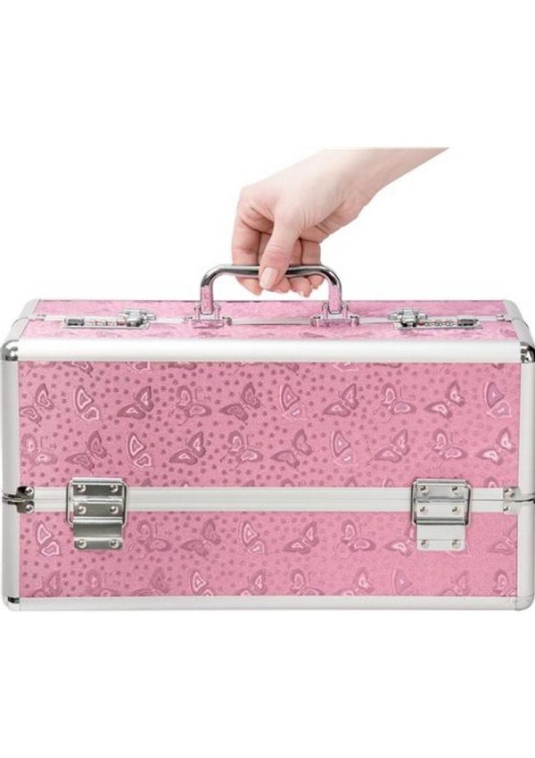 Lockable Vibrator Case Large Pink - Image 4