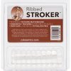 RIBBED STROKER REVERSIBLE TEXTURED MASTURBATOR SLEEVE CLEAR - Image 4