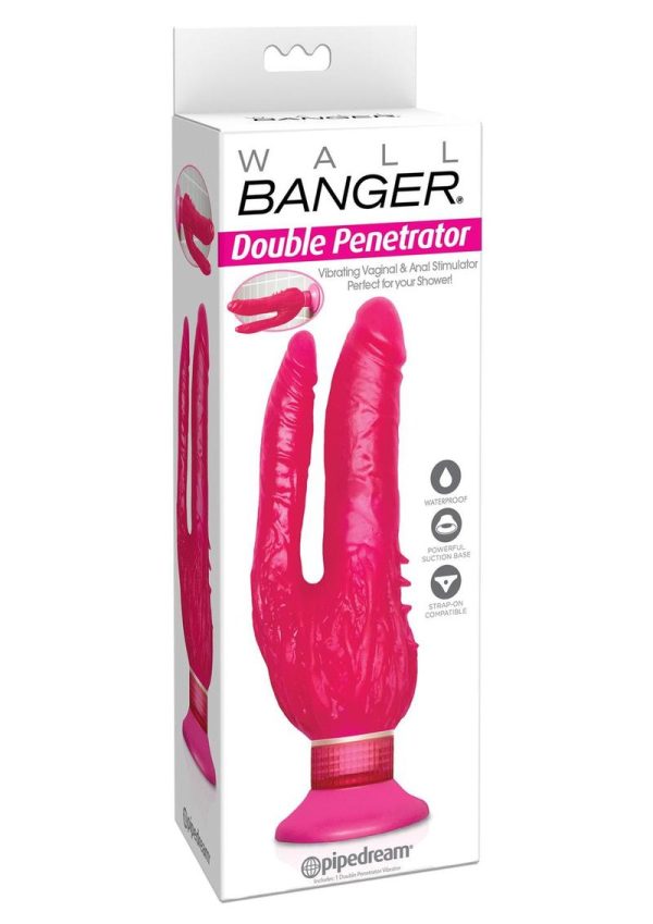 Wall Bangers Double Penetrator Waterproof 9 Inch Pink - Image 2