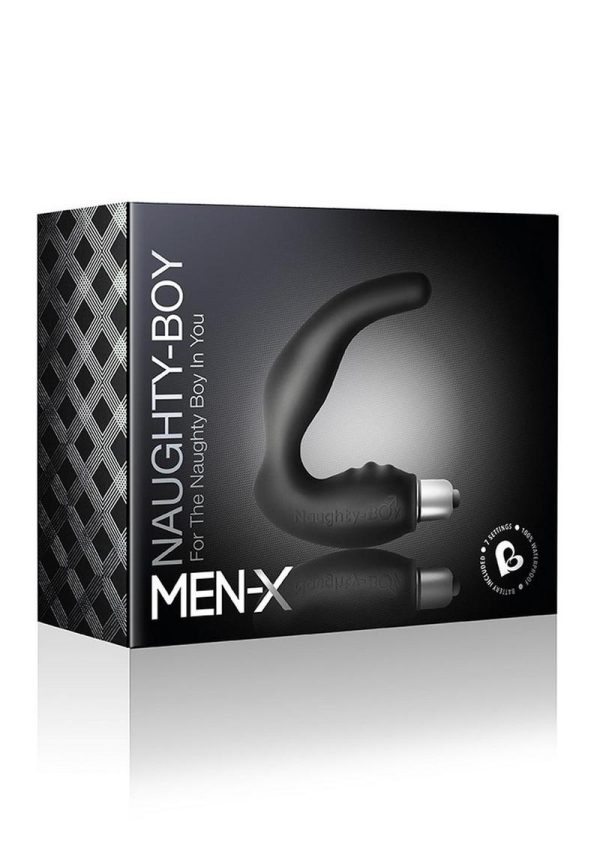 Naughty Boy Silicone Vibrator Sexy Black - Image 2