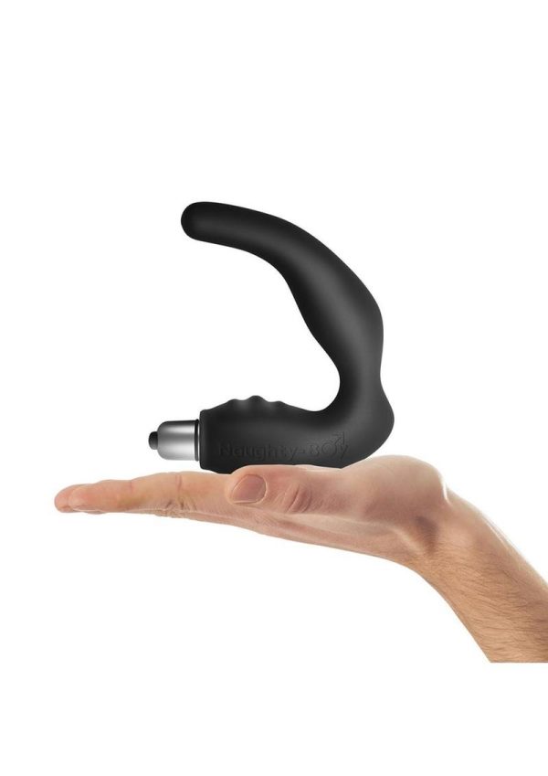 Naughty Boy Silicone Vibrator Sexy Black - Image 4