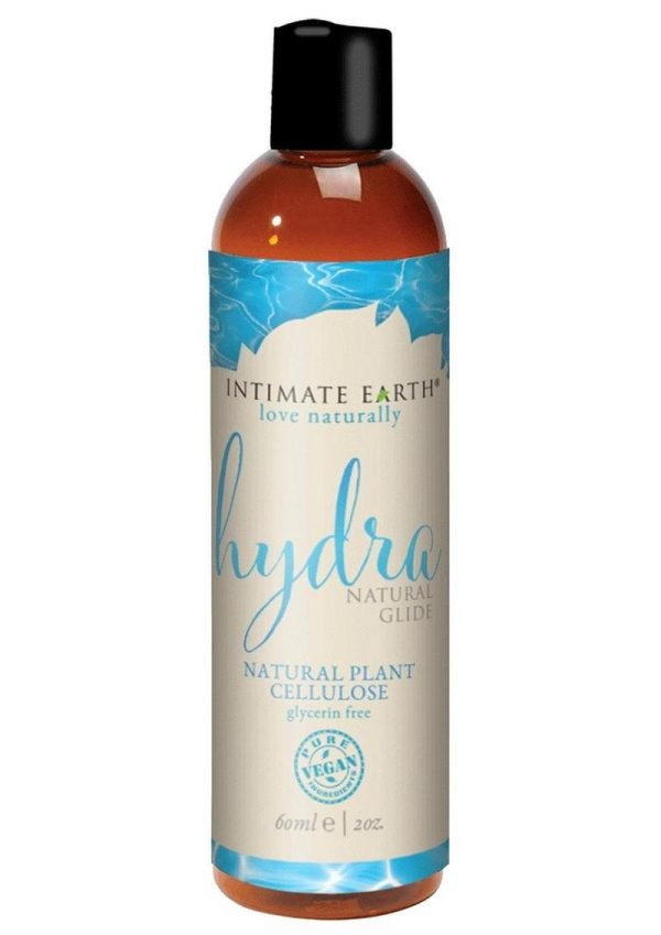 Intimate Earth Hydra Natural Glide Water Based Natural Plant Cellulose Lube 2 Ounce