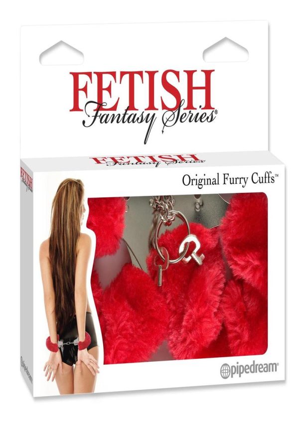 Fetish Fantasy Series Furry Cuffs Red - Image 2