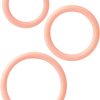 Silicone Support Rings Cock Rings (3 Piece Set) - Ivory