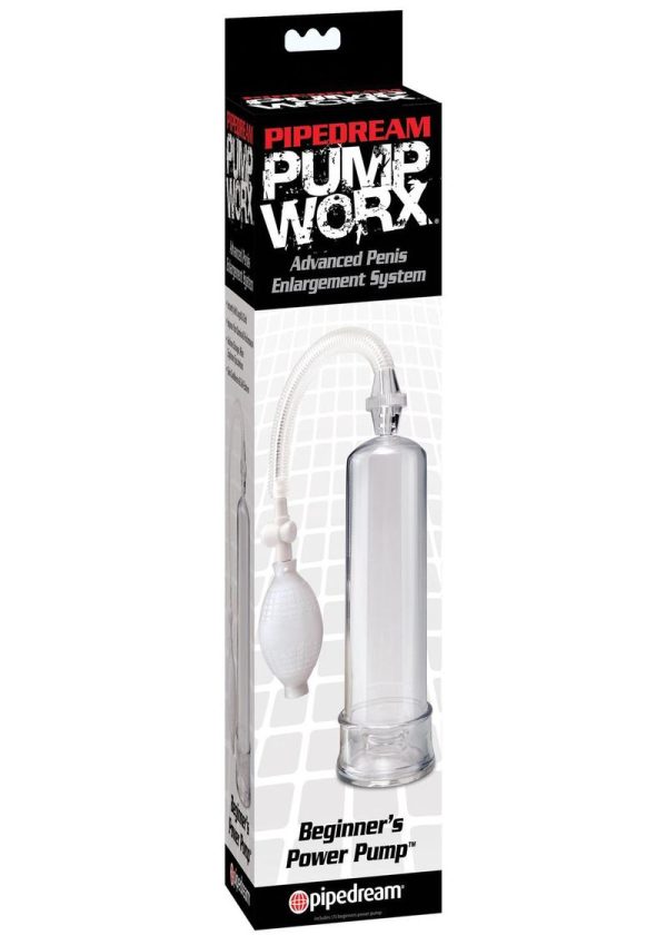 Pump Worx Beginners Power Pump With Cockring Clear - Image 2