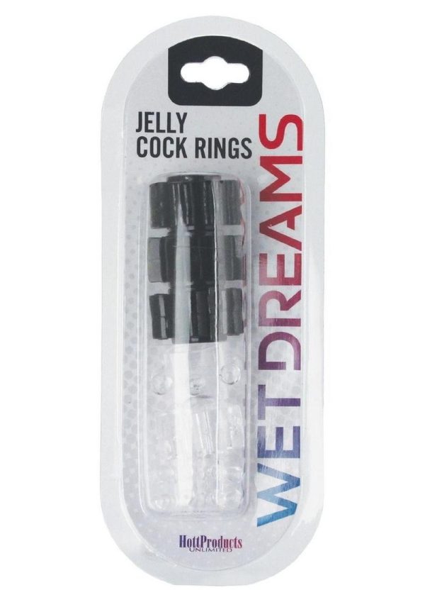 Hung Pleasure Stars Jelly Cock Rings 6 Per Pack - Image 2