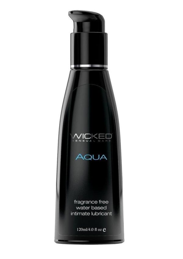 Wicked Aqua Water Based Lubricant Unscented 4 Ounce