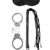 Fetish Fantasy Series Lover`s Fantasy (3 piece kit) - Black and Silver