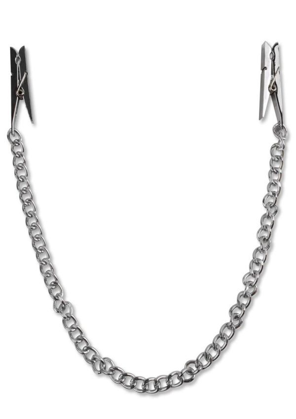 Fetish Fantasy Nipple Chain Clips Silver - Image 3