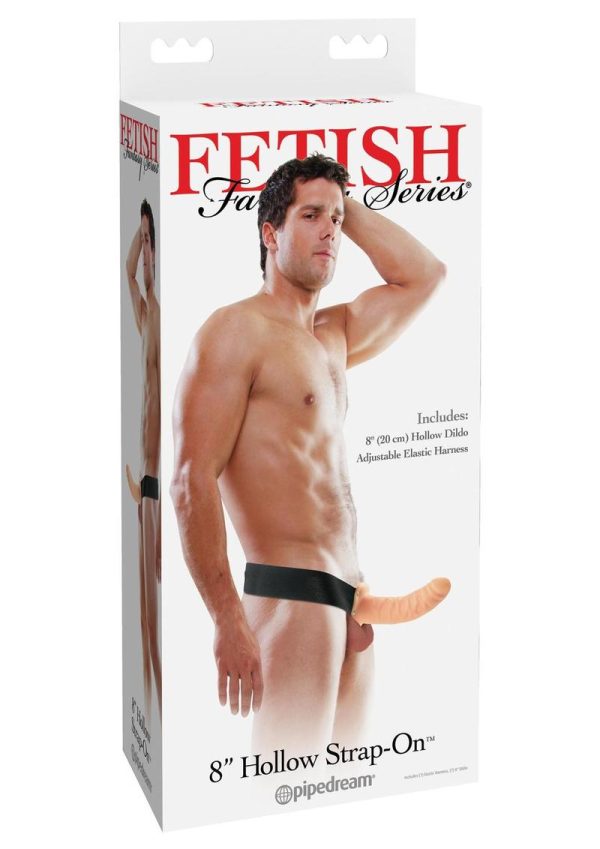 Fetish Fantasy Hollow Adjustable Strap On 8 Inch Flesh - Image 2