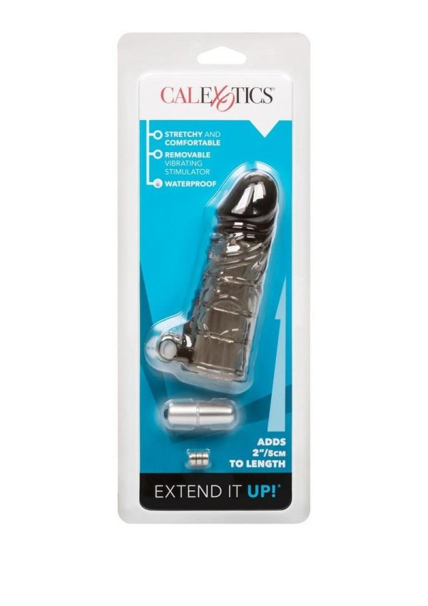 Up Extend it Up Vibrating Extension Sleeve Smoke 5 Inch - Image 2