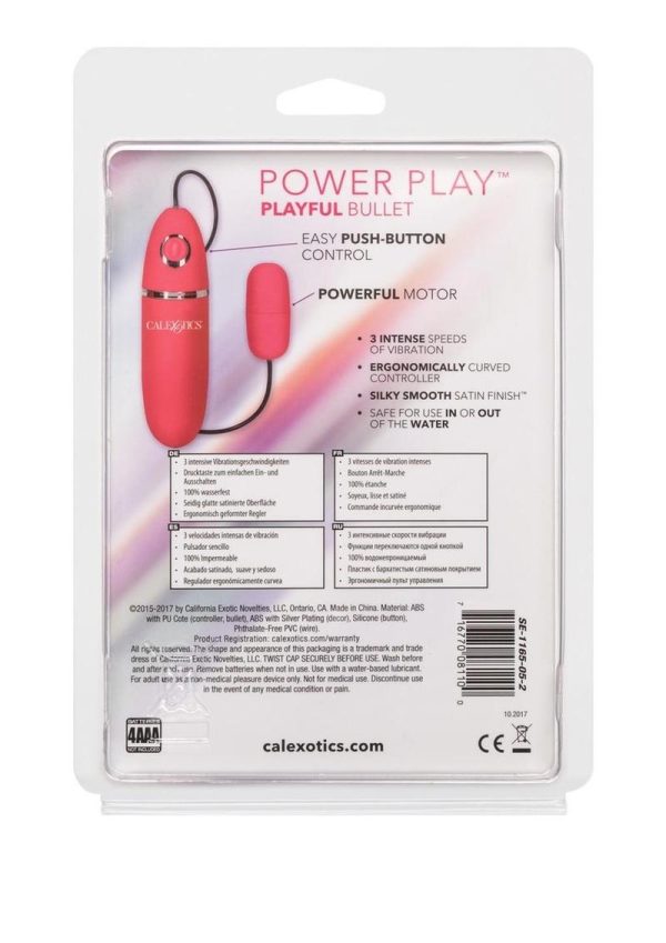 Power Play Playful Silicone Bullet Waterproof Pink 2.25 Inch - Image 4