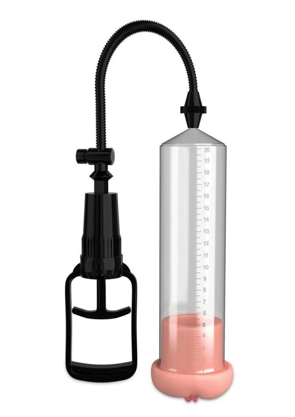 Pump Worx Fanta Flesh Pussy Penis Pump - Clear and Vanilla