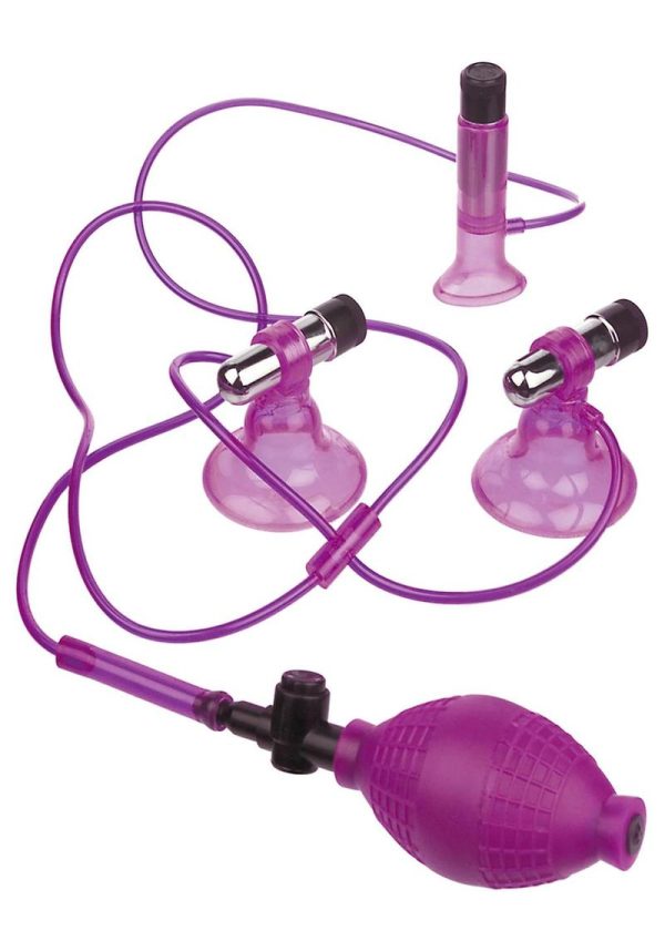 Fetish Fantasy Vibrating Triple Super Suckers Purple - Image 3