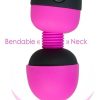 Palm Power Recharge Massager Silicone Body Wand Fuschia - Image 3