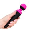 Palm Power Recharge Massager Silicone Body Wand Fuschia - Image 4